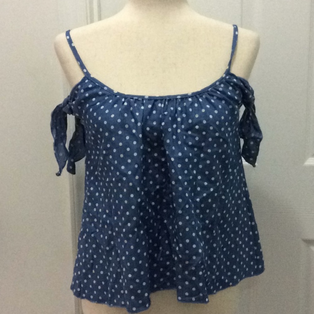 NWOT See You Monday Polka Dot Blouse